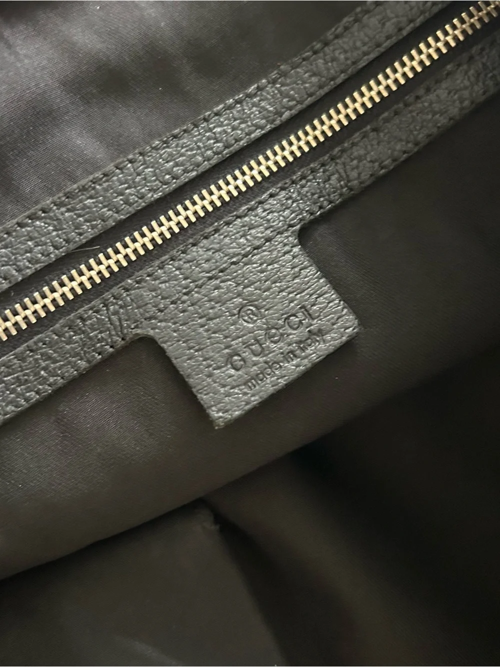 Gucci Black Monogram Canvas Tote with Gold Hardware - Picture 6 of 10